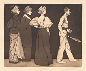 The Tennis Player, 1896. Creator: Eugen Kirchner (German, 1865-1938)