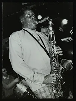 Tenor saxophonist Eddie Lockjaw Davis playing at The Bell, Codicote, Hertfordshire