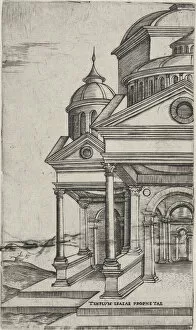 Architectural Drawing Gallery: Tenplum Isaiae Prophetae, from a Series of 24 Depicting (Reconstructed) Build... Plate ca
