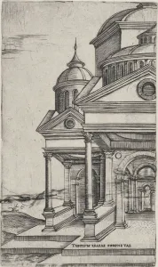 Cupola Prints: Tenplum Isaiae Prophetae, from a Series of 24 Depicting (Reconstructed) Build