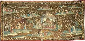 Canopy Gallery: The Tent, from an Indo-Chinese or Indian Series, England, 1700 / 25. Creator: Unknown