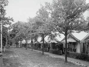 New Jersey United States Of America Prints: Tent life at Ocean Grove, N.J. c1906. Creator: Unknown
