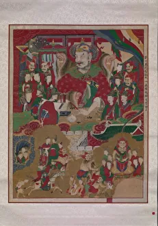 Buddhist Prints: The Tenth King of Hell, 1798. Creator: Unknown