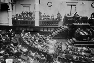 (Terauchi?) addressing Lower House, Japan, 1917. Creator: Bain News Service