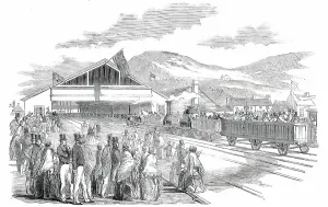 The Terminus, at Swansea, 1850. Creator: Unknown