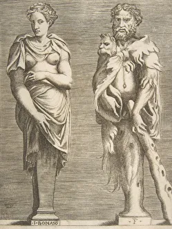Terms of Hercules and Deianira, ca. 1531-76. ca. 1531-76. Creator: Giulio Bonasone