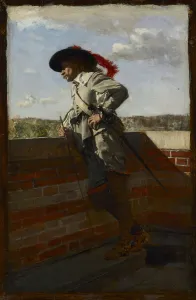 On a Terrace, 1867. Creator: Ernest Meissonier (French, 1815-1891)