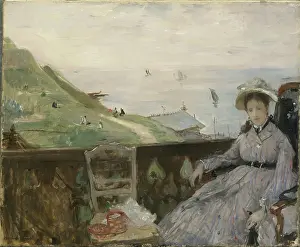 Loneliness Prints: On the Terrace, 1874. Creator: Morisot, Berthe (1841-1895)