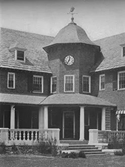 Manchester Collection: Detail of the terrace entrance, Essex County Club, Manchester, Massachusetts, 1925