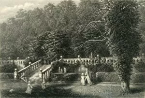 Derbyshire Gallery: The Terrace, Haddon Hall, c1870