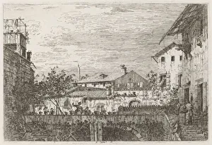 Canal Giovanni Antonio Collection: The Terrace [lower right], c. 1735 / 1746. Creator: Canaletto