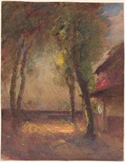 The Terrace of the Ravier House in Morestel, 1880s?. Creator: Auguste François Ravier