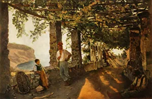 Sylvester Prints: A Terrace by the Sea-shore, 1828, (1965). Creator: Sil vestr Shchedrin