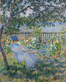 Images Dated 9th September 2014: The Terrace at Vetheuil. Artist: Monet, Claude (1840-1926)