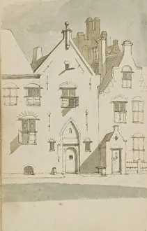 Rowhouse Prints: Terraced houses with gables, c.1783-c.1797. Creator: Johannes Huibert Prins