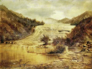 The Terraces (the pink terraces), 1885. Creator: Charles Blomfield