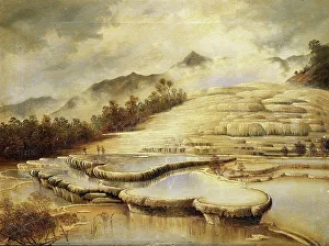Rising Prints: The Terraces (the white terraces), 1885. Creator: Charles Blomfield