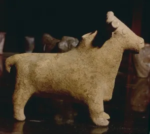Minoan Gallery: Terracotta Bull, Crete, possibly Minoan