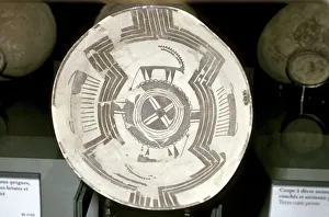 Terracotta dish with animal decoration, Susa, c4200-3800 BC