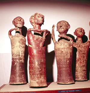 Terracotta Idols from House of the Idols, Citadel of Mycenae, Greece, 13th century BC Terracotta Idols from House of the Idols, Citadel of Mycenae, Greece, 13th century BC