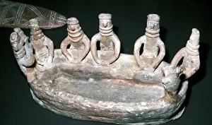 Terracotta model of people at a basin, Cyprus, Middle Bronze Age, 2000-1600 BC