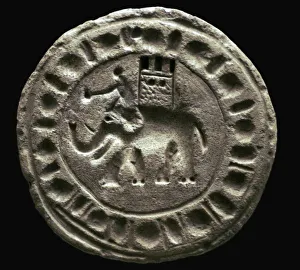 Terracotta plaque showing a war elephant