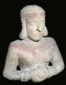 Babylonia Prints: Terracotta statue of a woman, Old Babylonian (?), 2000BC-1750BC