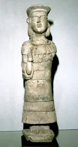 Terracotta statuette of the goddess Lama, Susa, 2nd millenium BC