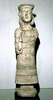 Astarte Gallery: Terracotta statuette of the goddess Lama, Susa, 2nd millenium BC