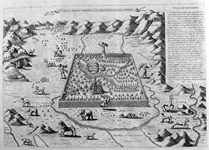 Jean Claude Prints: The terrestrial paradise, 1675. Artist: Athanasius Kircher