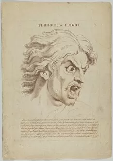Terror Gallery: Terror or Fright (from Heads Representing the Various Passions of the Soul; as they are E... 1765)