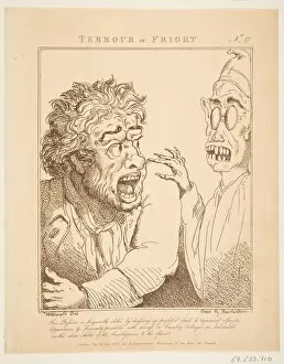 Rudolph Ackermann Collection: Terrour or Fright (Le Brun Travested, or Caricatures of the Passions), January 21, 1800