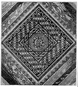 Carbon Print Prints: Tesselated Roman Pavement at Dorchester, 1858. Creator: Unknown