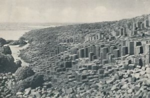 Northern Ireland Gallery: Tessellated Promenade of the Grand Causeway Laid Down in Lava in the Far Distant Past, c1935