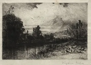 1818 1910 Prints: On the Test, 1859. Creator: Francis Seymour Haden (British, 1818-1910)