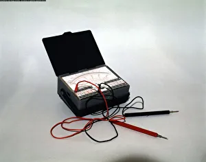 Inventions Prints: Tester or multimeter, device used for measurement of voltage