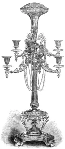 Candelabrum Prints: Testimonial to Viscount Lifford from the county of Donegal, 1864. Creator: Unknown