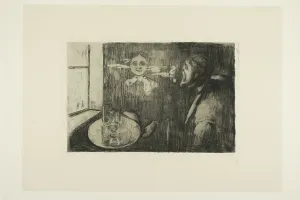Tete A Tete Prints: Tête à tête, 1894. Creator: Edvard Munch