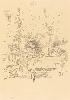 Tete-a-tete in the Garden, 1894. Creator: James Abbott McNeill Whistler
