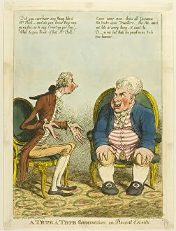 John Bull Collection: A Tete aTete Conversation on Recent Events, published April 19, 1805