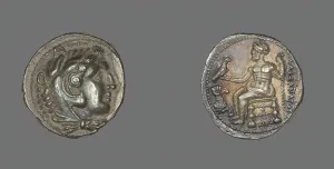 Tetradrachm (Coin) Portraying Alexander the Great, 336-323 BCE. Creator: Unknown