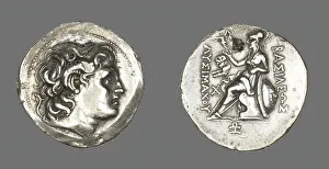 Tetradrachm (Coin) Portraying Alexander the Great, 297-281 BCE, issued by King Lysimachus