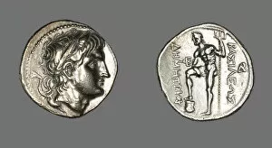 Tetradrachm (Coin) Portraying Demetrios I of Macedonia, 289-288 BCE. Creator: Unknown