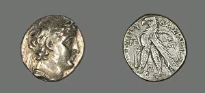 Syrian Collection: Tetradrachm (Coin) Portraying Demetrius II Nikator of Syria, 130-129 BCE