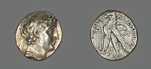 Phoenician Prints: Tetradrachm (Coin) Portraying Demetrius II Nikator of Syria, 130-129 BCE