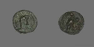 Billon Gallery: Tetradrachm (Coin) Portraying Emperor Gallienus, 267-268. Creator: Unknown