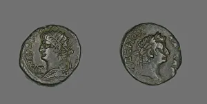 Tetradrachm (Coin) Portraying Emperor Nero, 66-67. Creator: Unknown