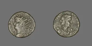 Tetradrachm (Coin) Portraying Emperor Nero, 67-68. Creator: Unknown