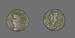 Claudius Domitius Caesar Nero Gallery: Tetradrachm (Coin) Portraying Emperor Nero, 67-68. Creator: Unknown