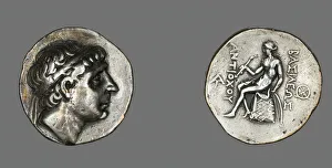 Drachma Prints: Tetradrachm (Coin) Portraying King Antiochus I Soter, 281-261 BCE. Creator: Unknown